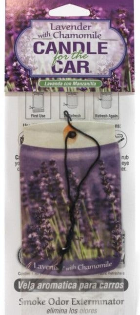 Candle for the Car Air Freshener - Lavender w/ Chamomile