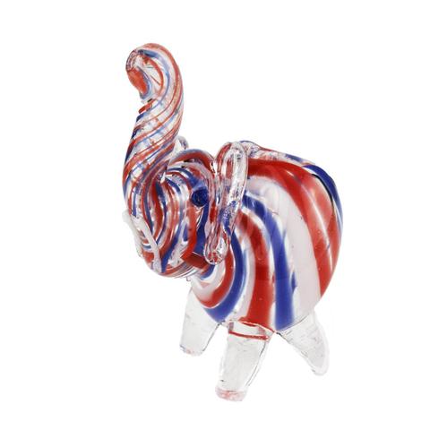 Mini Elephant Glass Figurine Pipe