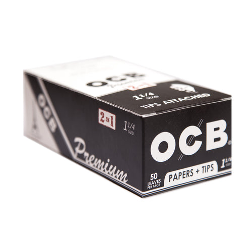 Ocb Premium 2 in 1 1 1/4 Papers Plus Tips