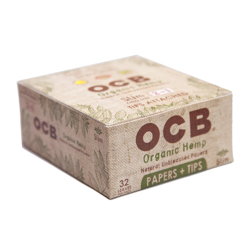 Ocb Organic 2 in 1 Slim King Size Papers Plus Tips