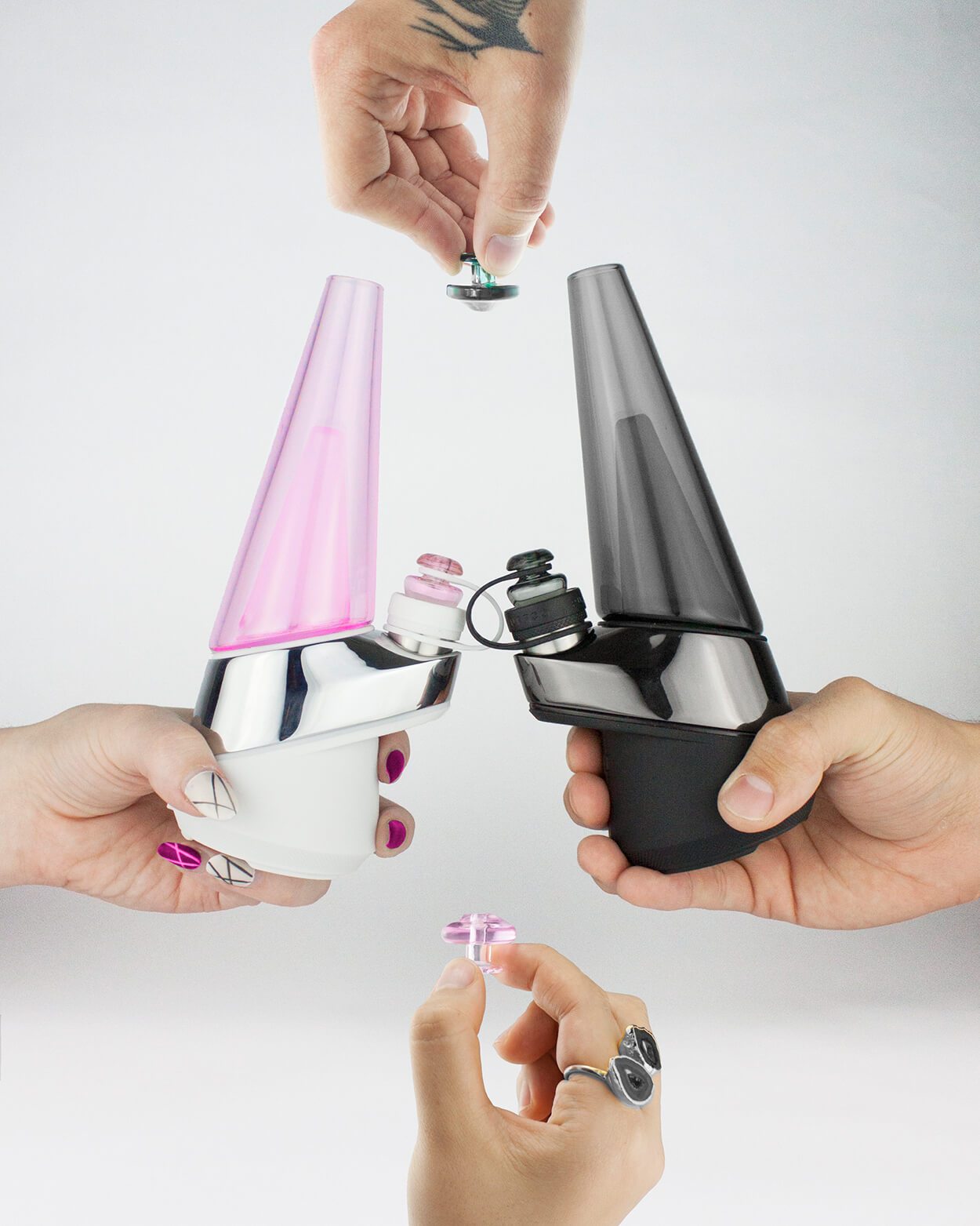 Puffco Peak Colored Glass - Black