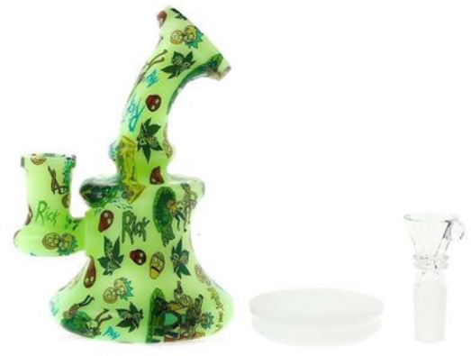 5" Graphic Print Silicone Waterpipe