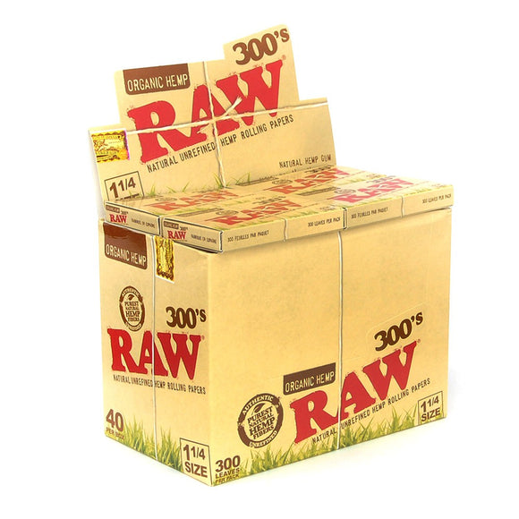 Raw Organic 300 1 1 /4 Rolling Papers