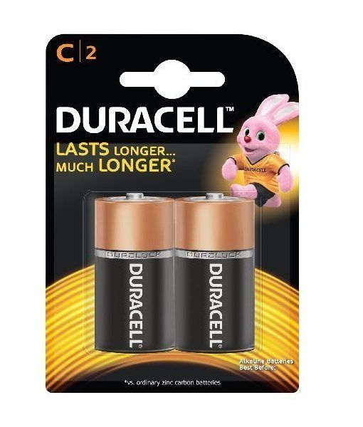 Duracell Duralock C-2 Pack Alkaline