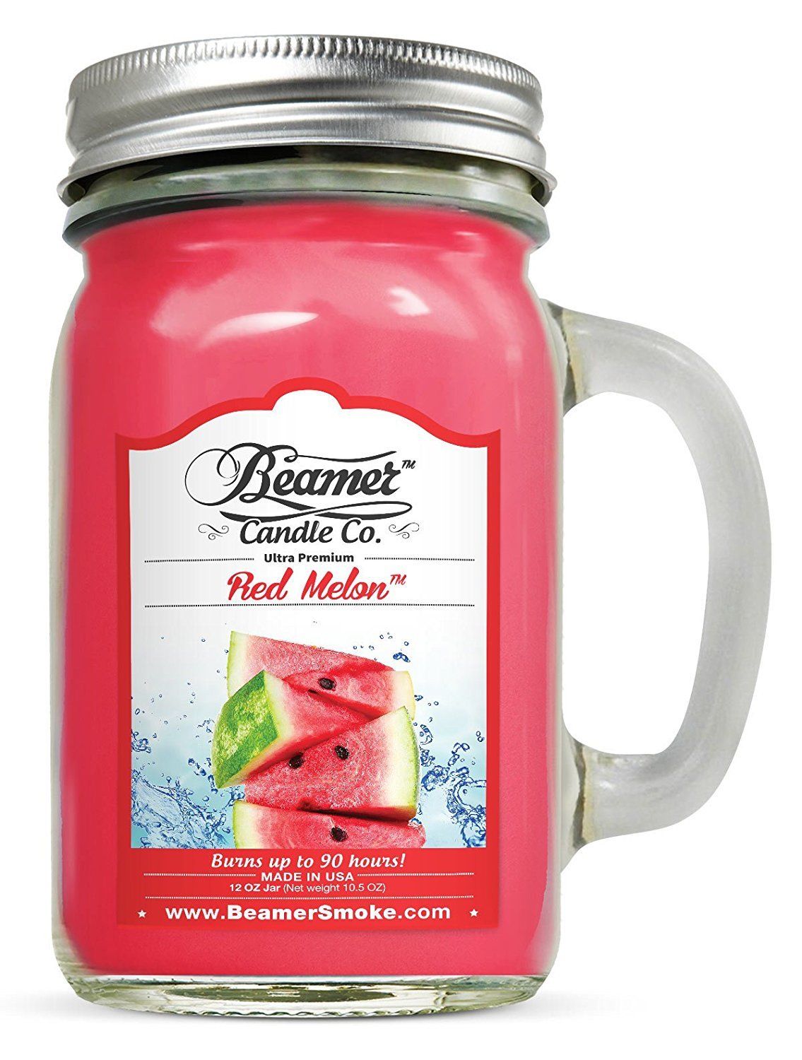 Beamer Candle Co. Red Melon Scented Jar candle