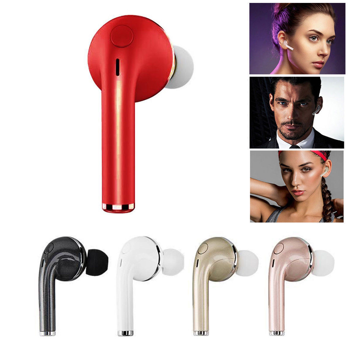 Vovg Wireless Bluetooth Single Ear Mini Headset V1