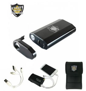 Streetwise 3-N-1 Charger 28,000,000 Stun Gun, Power Bank & Light