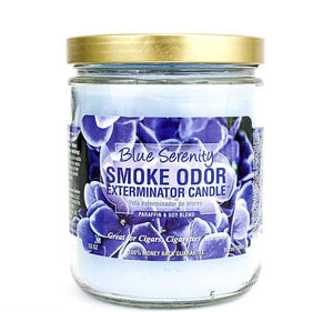 Smoke Odor Exterminator Candle 13oz Blue Serenity