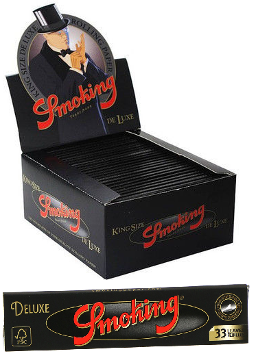 Smoking Deluxe King Size Slim Rolling Papers (50ct)