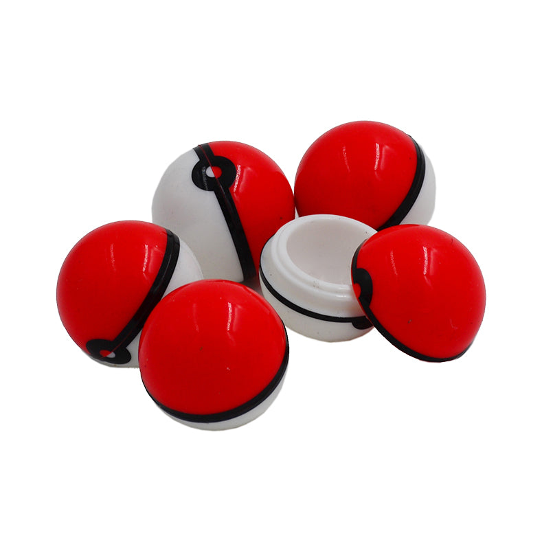 Red/White Ball Silicone Container (1.25")