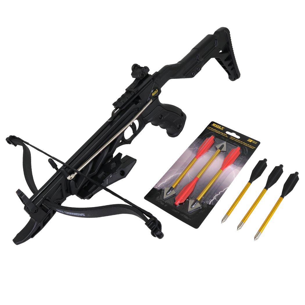 The Shredder 80 Lb Hand Hunting Crossbow Full Stock W/ Safety