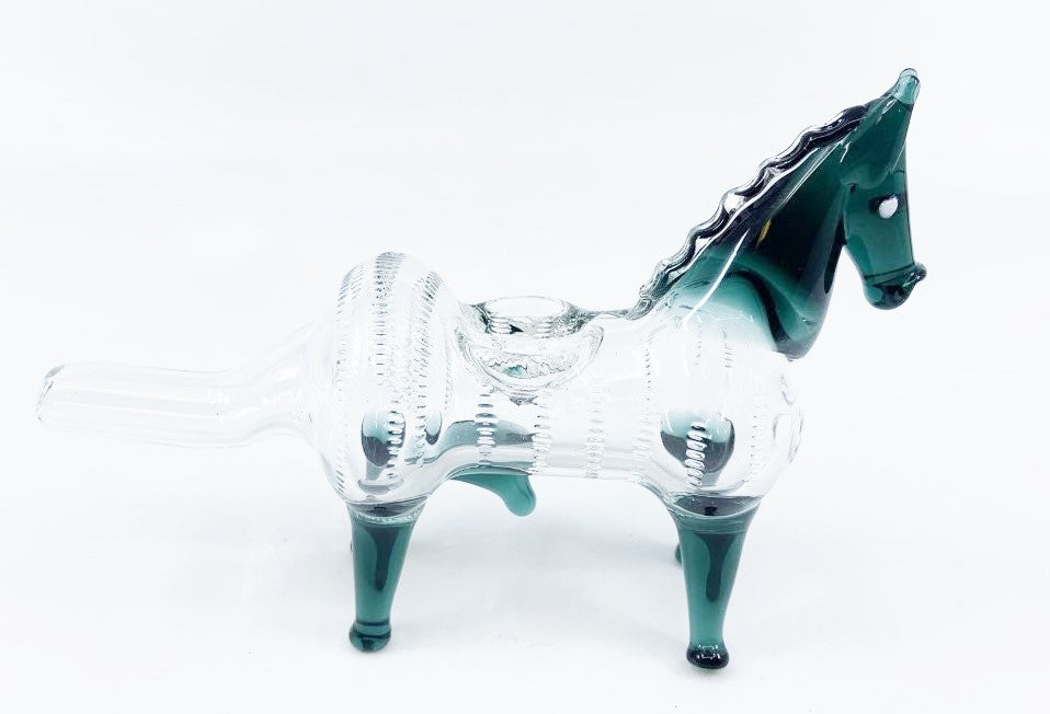 GLASS HORSE HAND PIPE