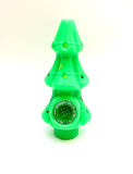 CHRISTMAS TREE SILICONE HAND PIPE