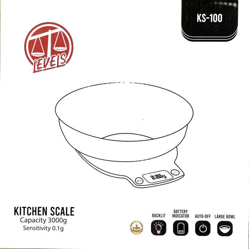 LEVELS KS-100 3000HX0.1G KITCHEN SCALE