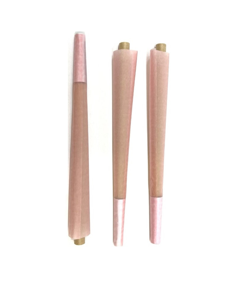 PINK CONE 100% NATURAL PAPER KING & 1 1/4 SIZES