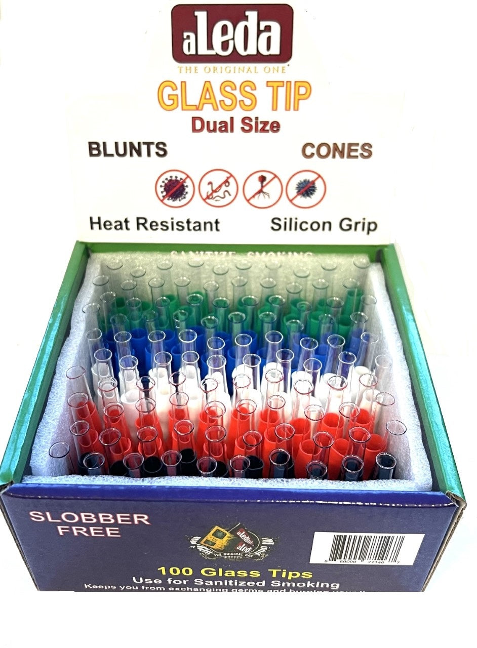 ALEDA GLASS TIP  DUAL SIZE BOX OF 100CT