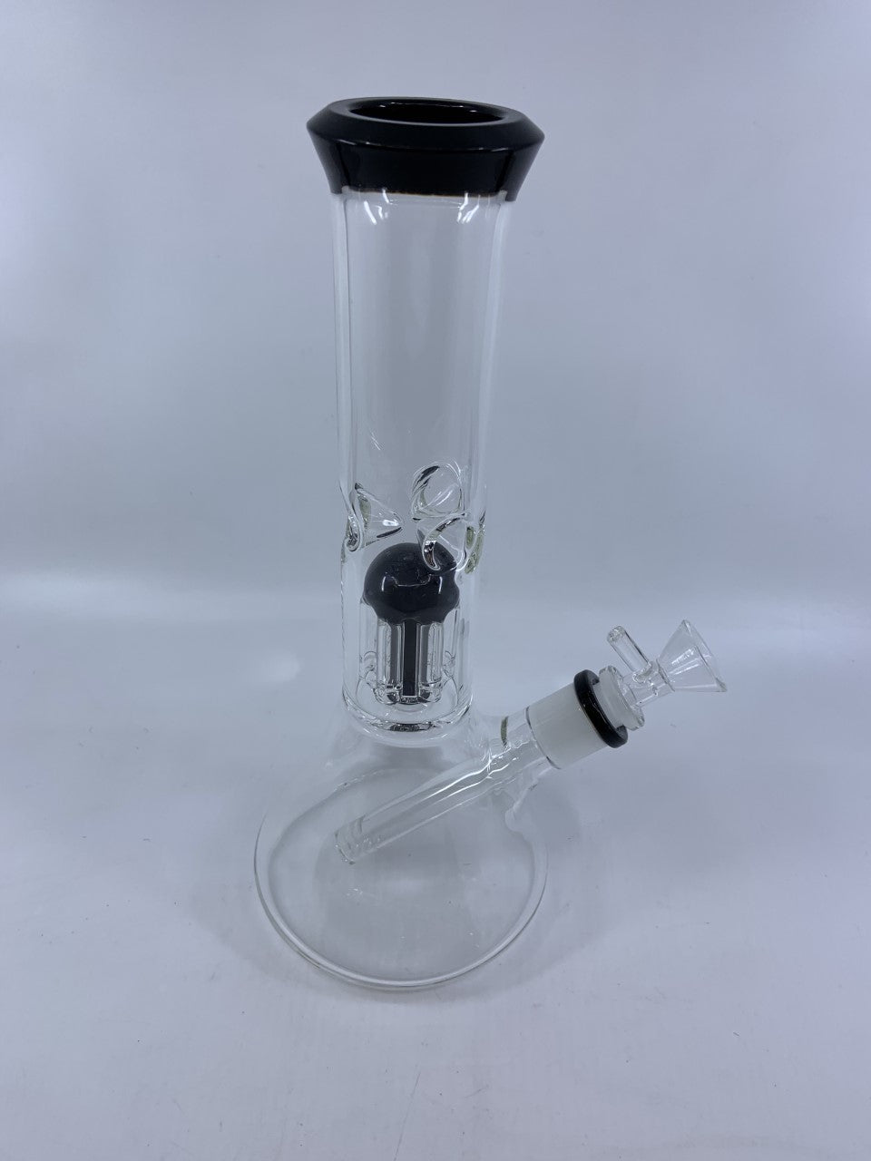 Clear Beaker w/color Perc Water Pipe
