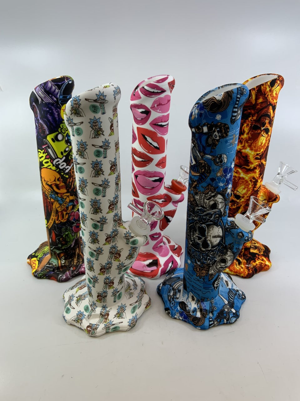 Silicone Water Pipe Flat Base