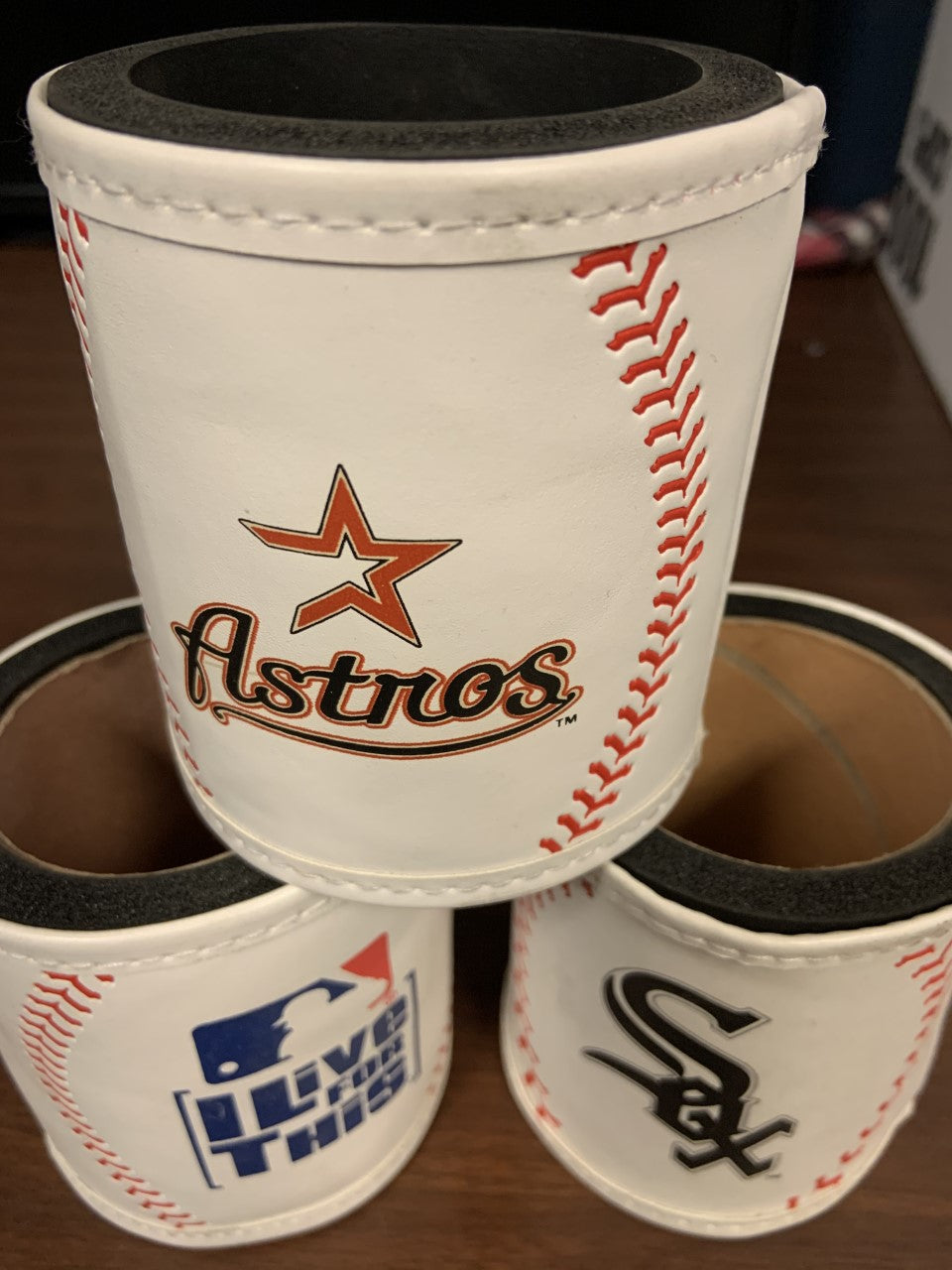 LEATHER CUP HOLDER