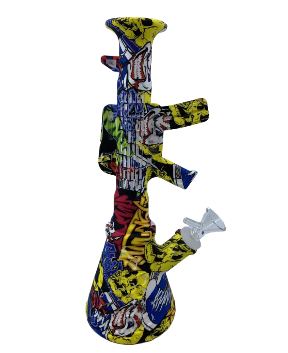 SILICONE  GUN WATER PIPE