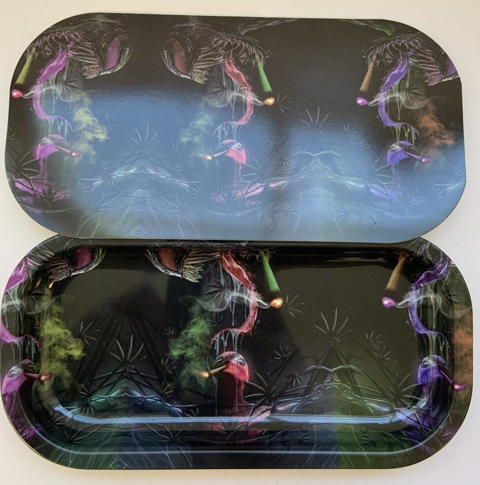 Rolling Tray with Magnetic Lid
