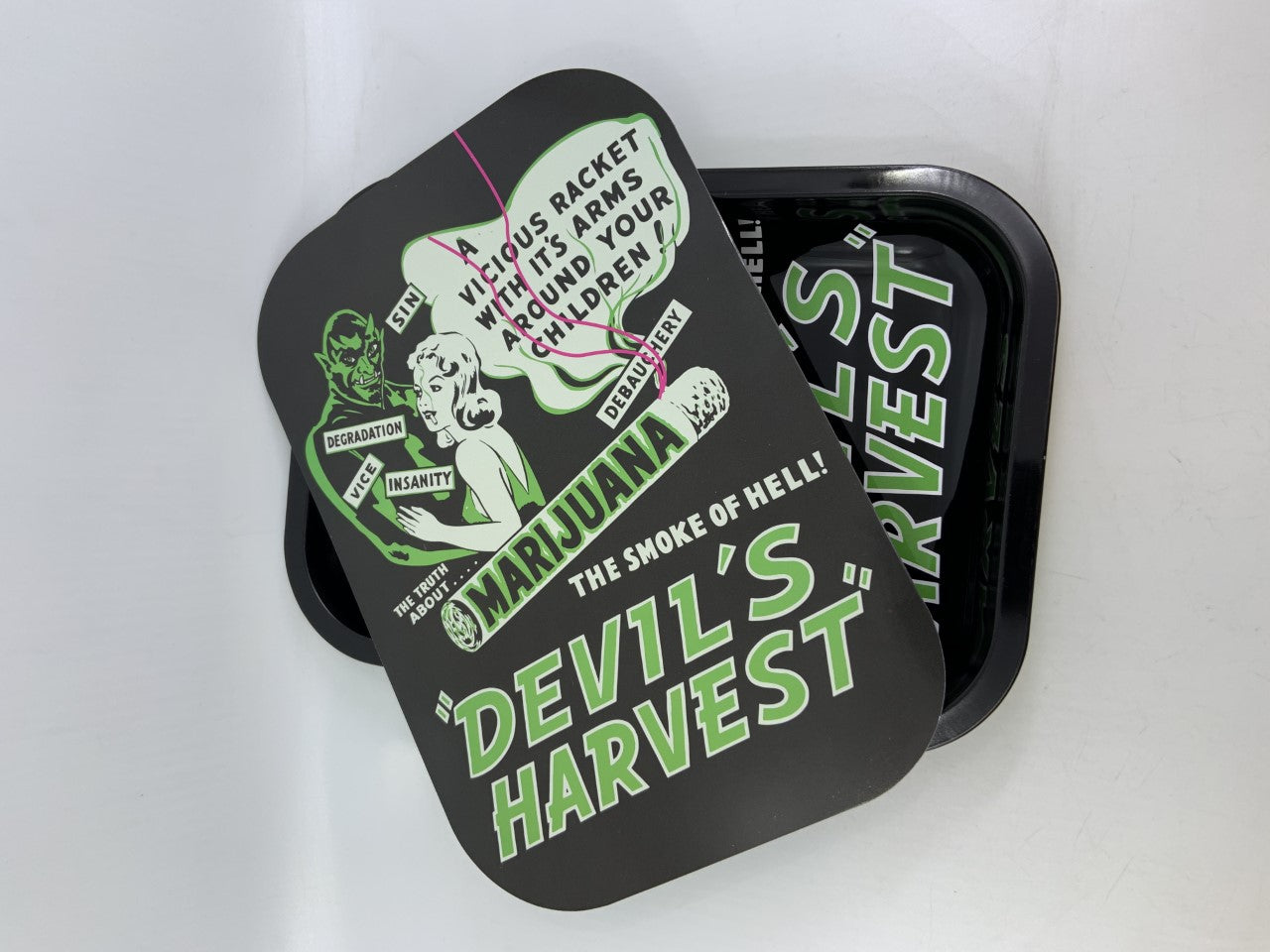 Devil's Harvest Metal Tray w/ Magnetic Lid