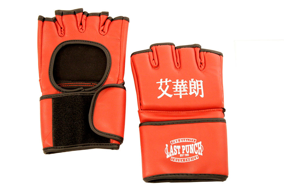 Red Grappling MMA Training Gloves UFC Style Gloves