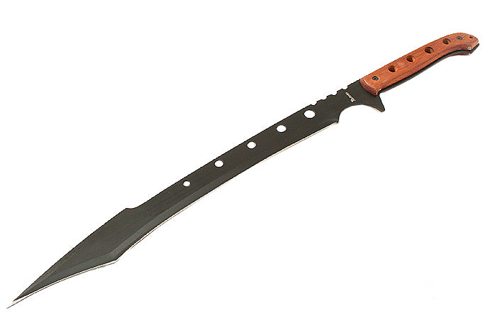 26" Machete Rosewood Handle Sharp Blade Ninja Sword