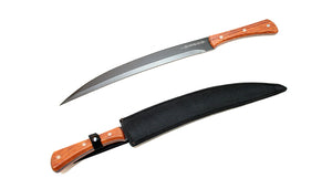 21" Black Sword Wood Handle with Sheath