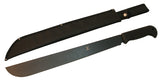 18" Mid Size Hunting Machete with Sheath All Black