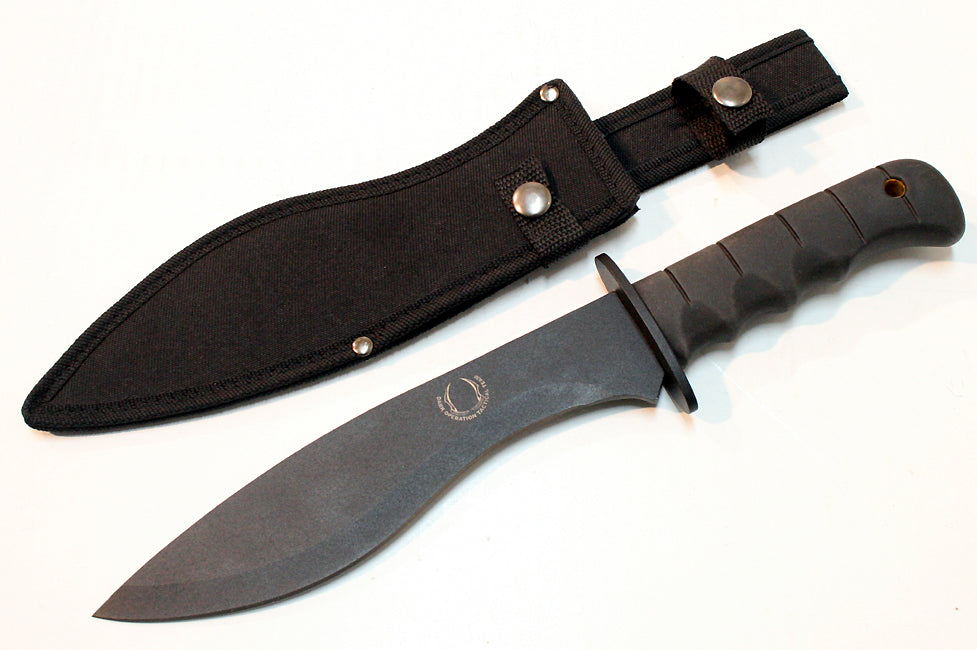 13.5" Curve Blade Hunting Knife Carbon Steel Heavy Duty