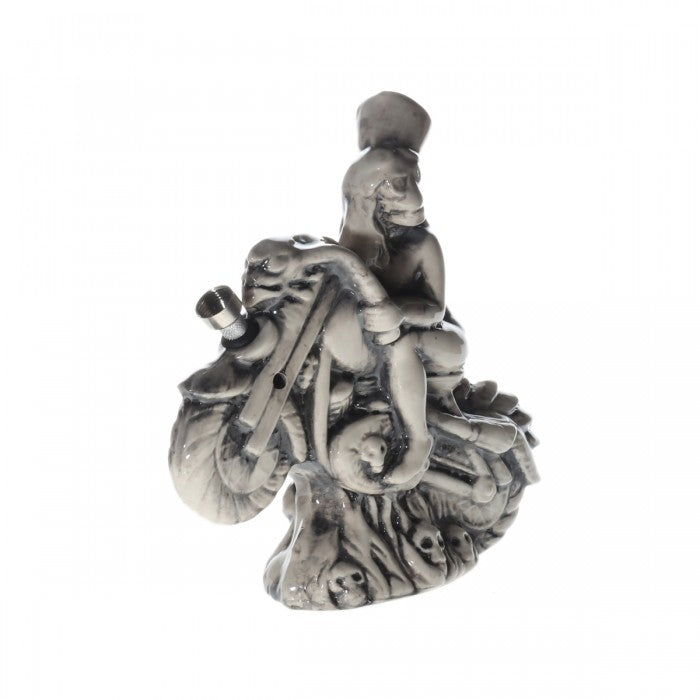 Ceramic Motorcycle Rider Water Pipe