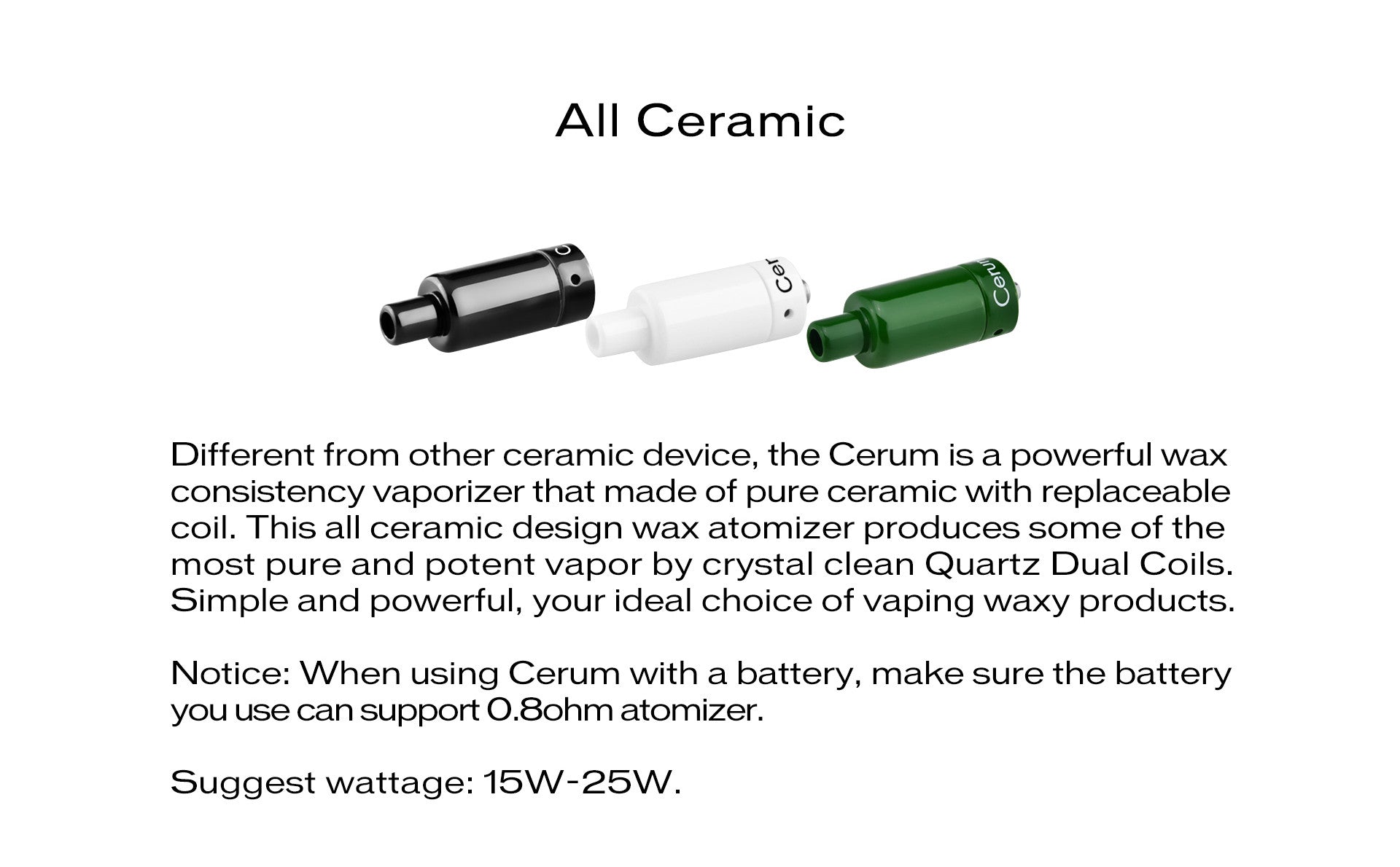 Yocan Cerum Wax and Dry Atomizer